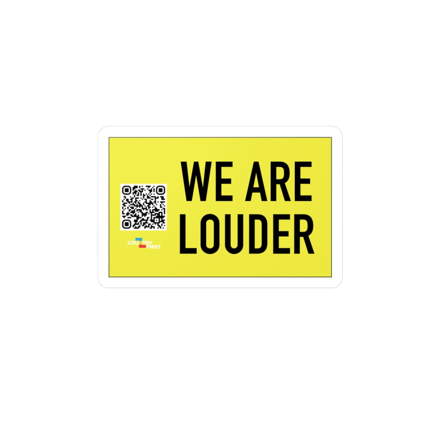 America is Louder Sticker