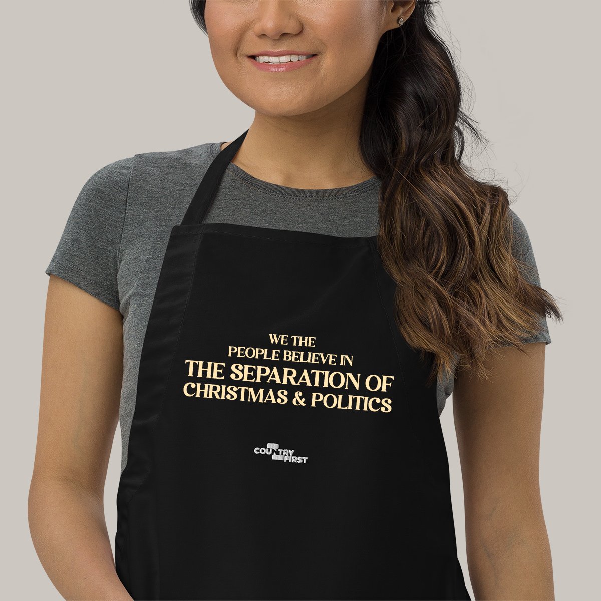 Separation of Christmas & Politics Holiday Apron