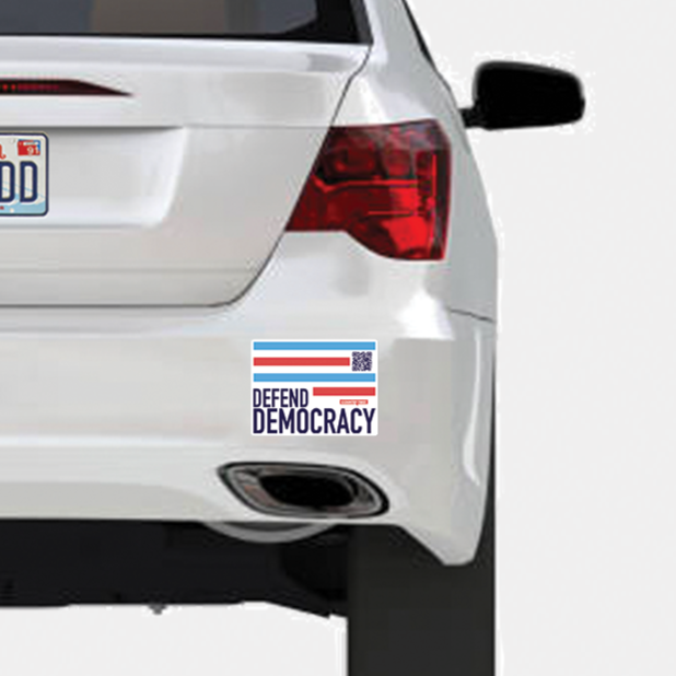 Defend Democracy Bumper Sticker