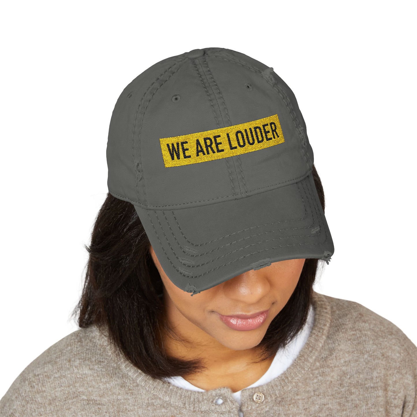 America is Louder Distressed Dad Cap