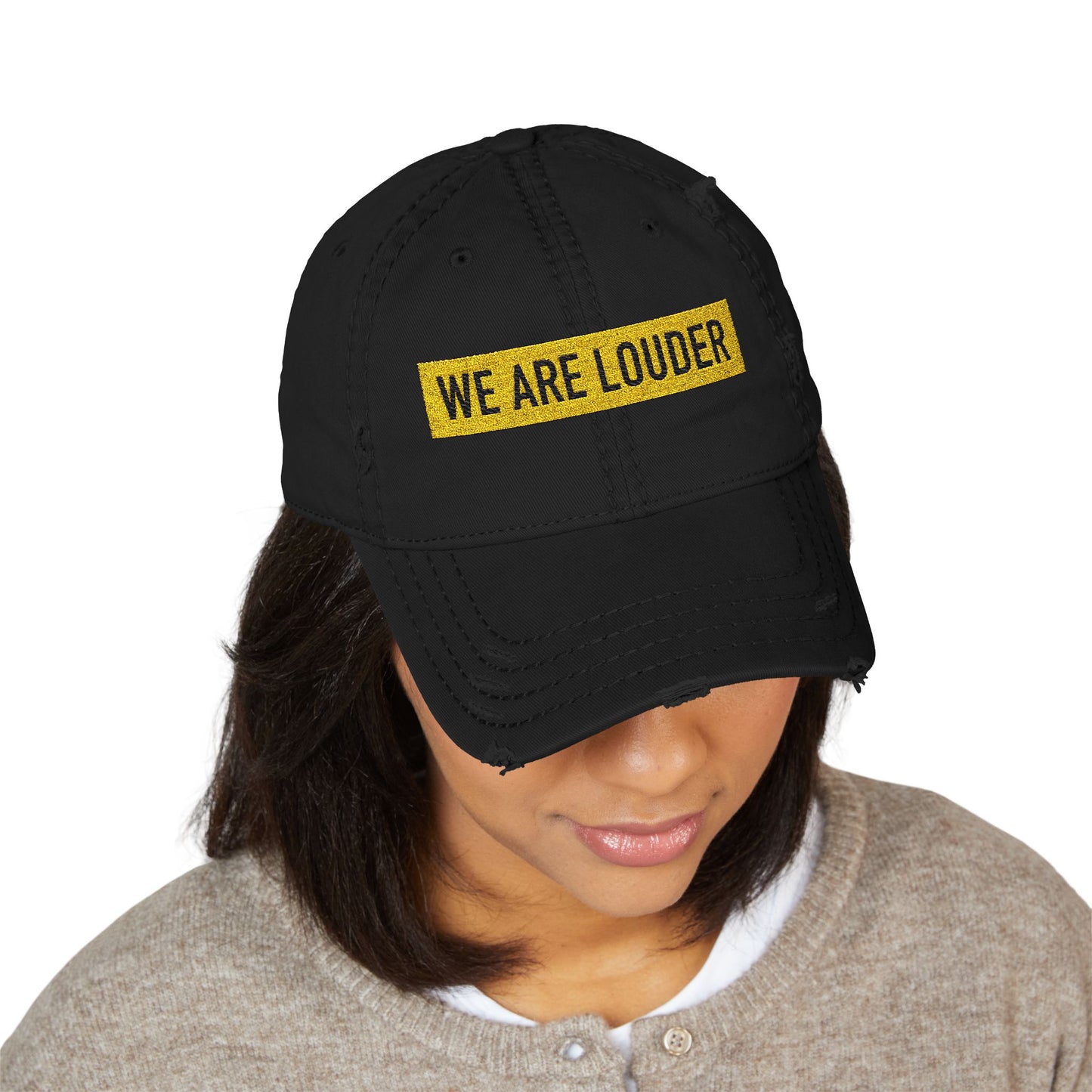 America is Louder Distressed Dad Cap
