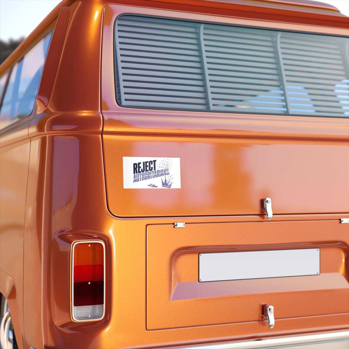 Bumper Sticker — "Reject Authoritarians" Decal