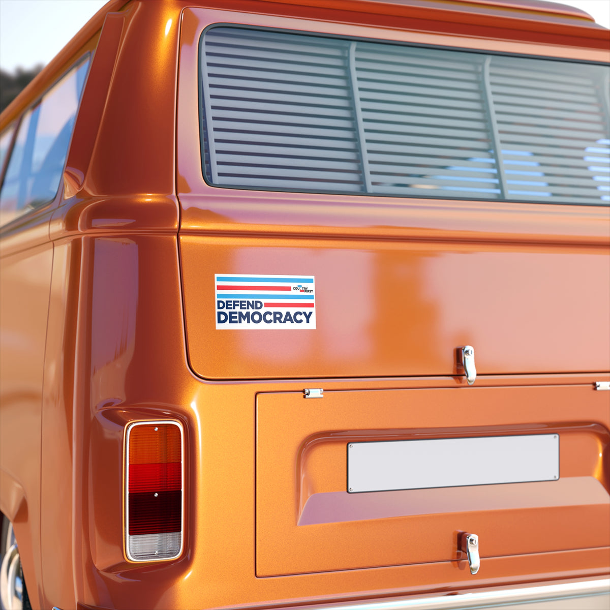 Defend Democracy Bumper Sticker