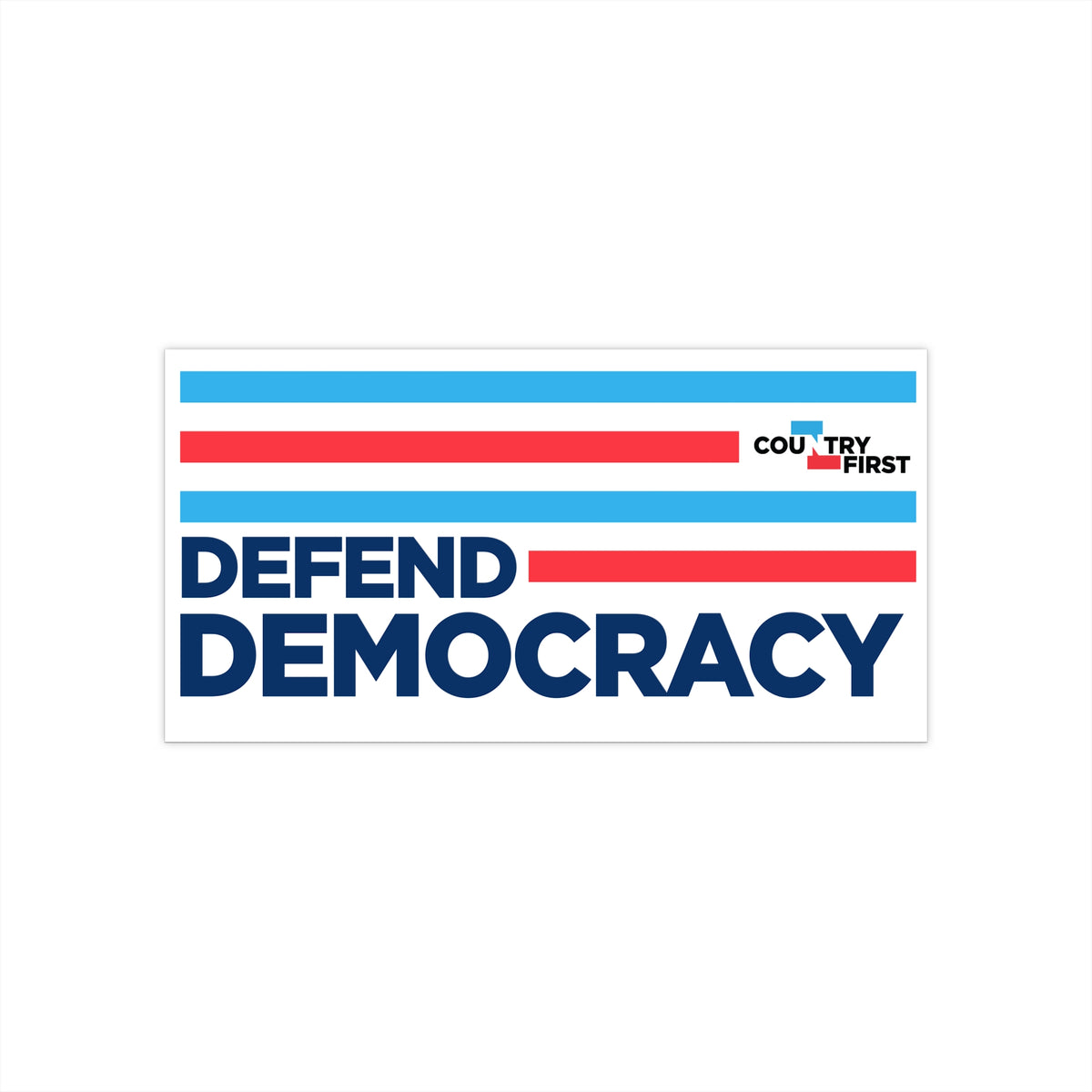 Defend Democracy Bumper Sticker