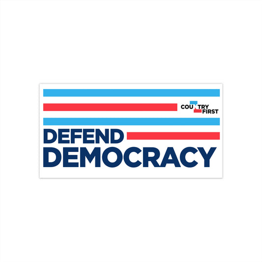 Defend Democracy Bumper Sticker