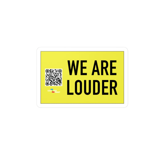America is Louder Sticker