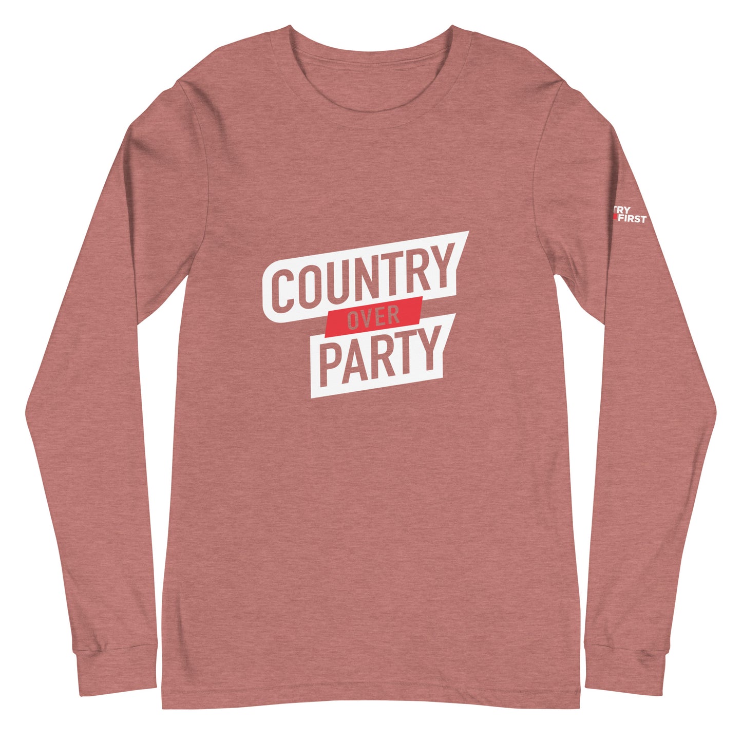 Country Over Party Long Sleeve Unisex T-Shirt