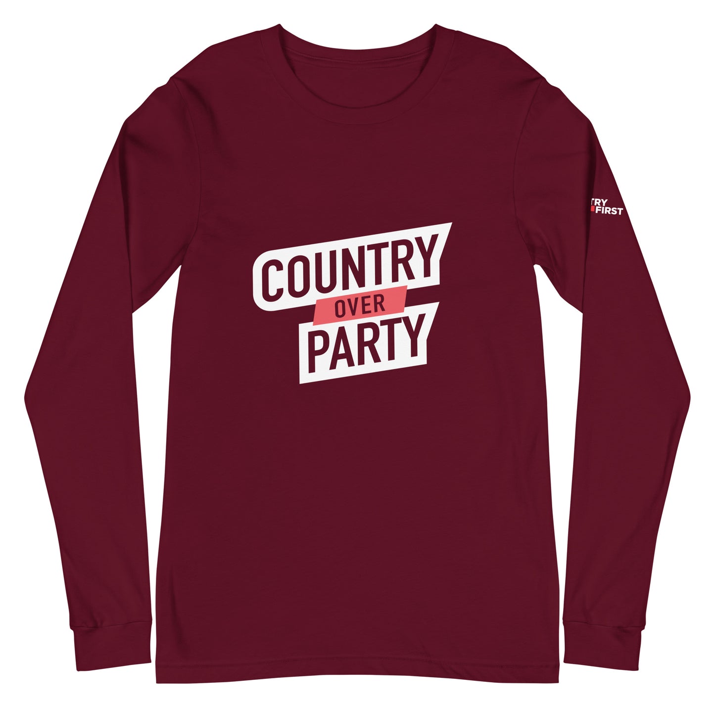 Country Over Party Long Sleeve Unisex T-Shirt