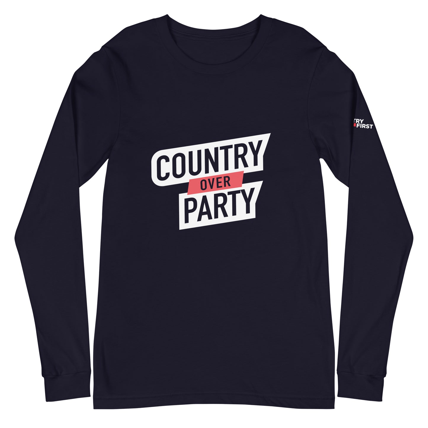 Country Over Party Long Sleeve Unisex T-Shirt