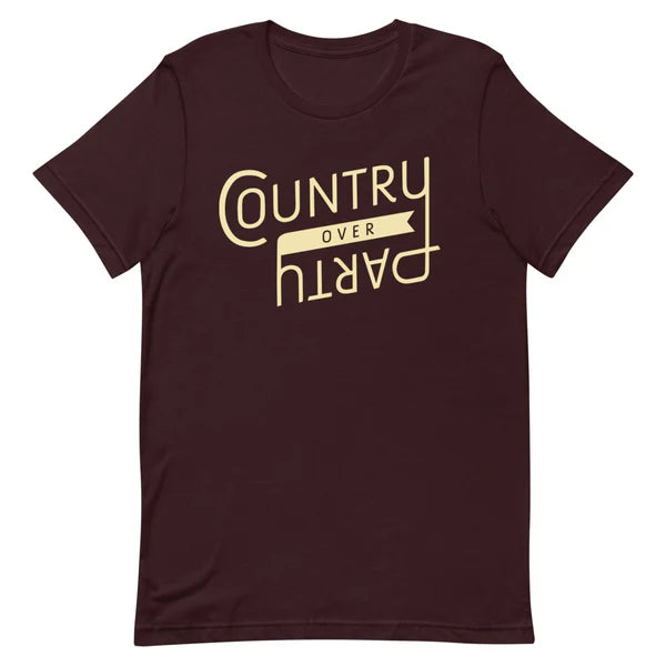 Country Over Party Short Sleeve Unisex T-Shirt - SALE