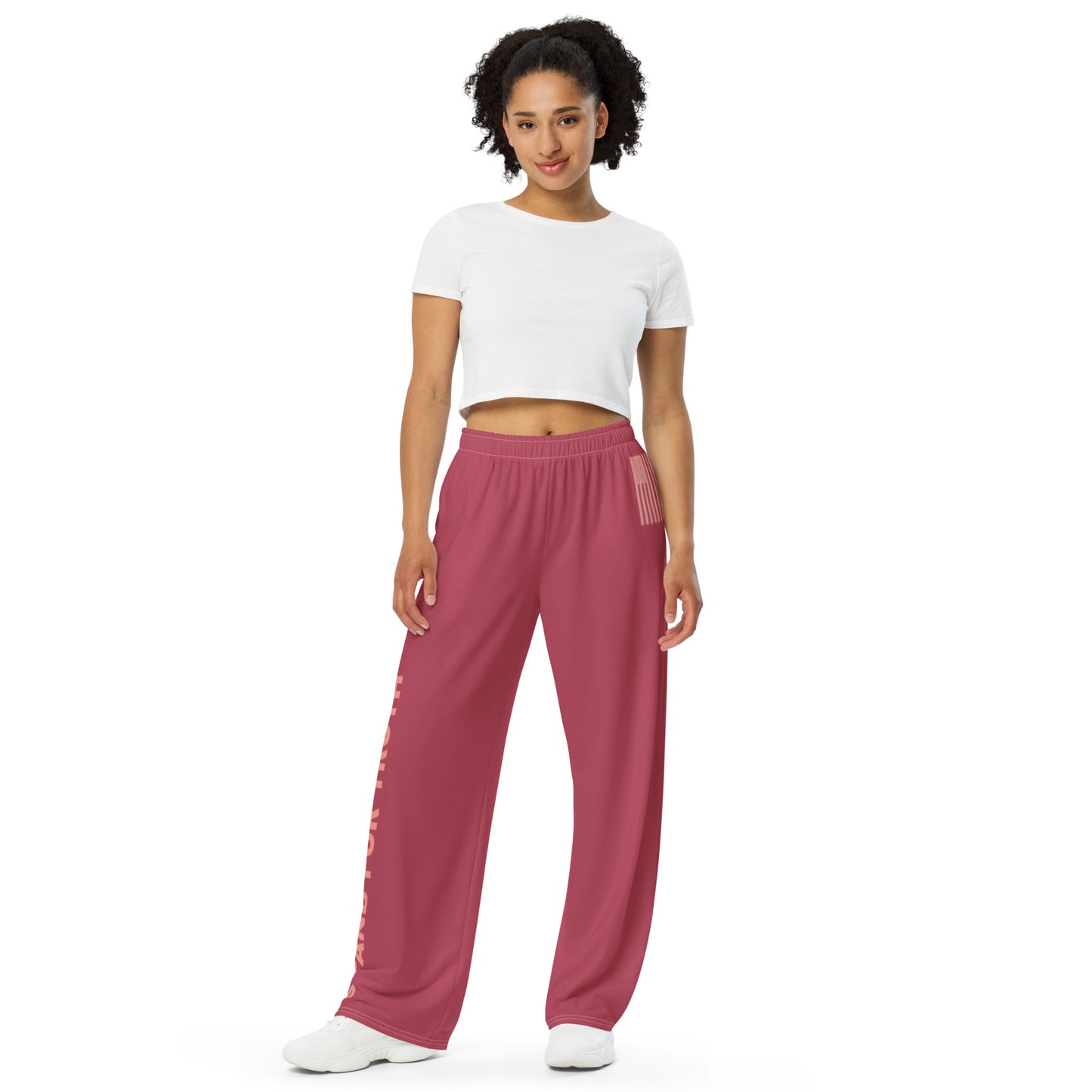 Stand For Truth Pink Wide Leg Pants