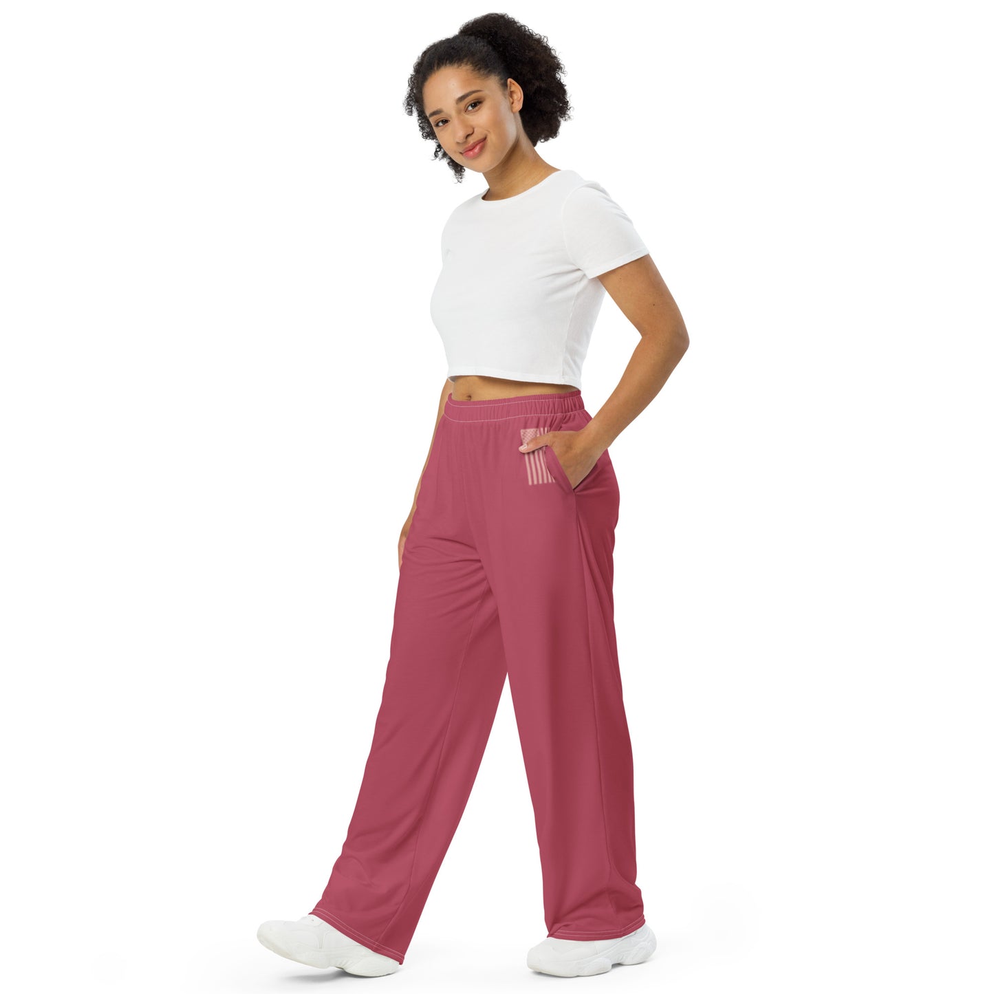 Stand For Truth Pink Wide Leg Pants