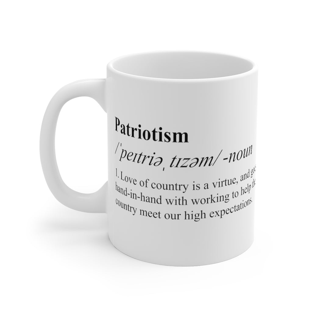 Define Patriotism Coffee Mug