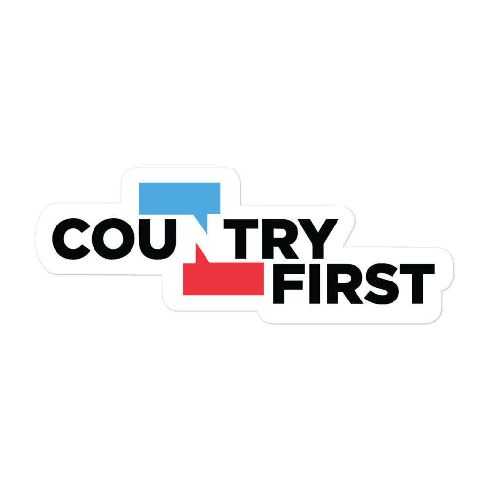 Official Country First Logo Sticker