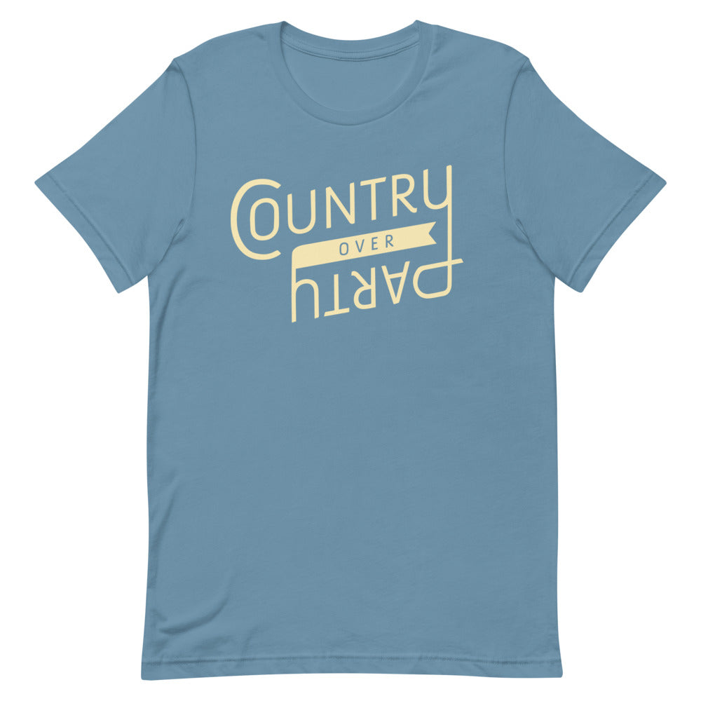 Country Over Party Short Sleeve Unisex T-Shirt